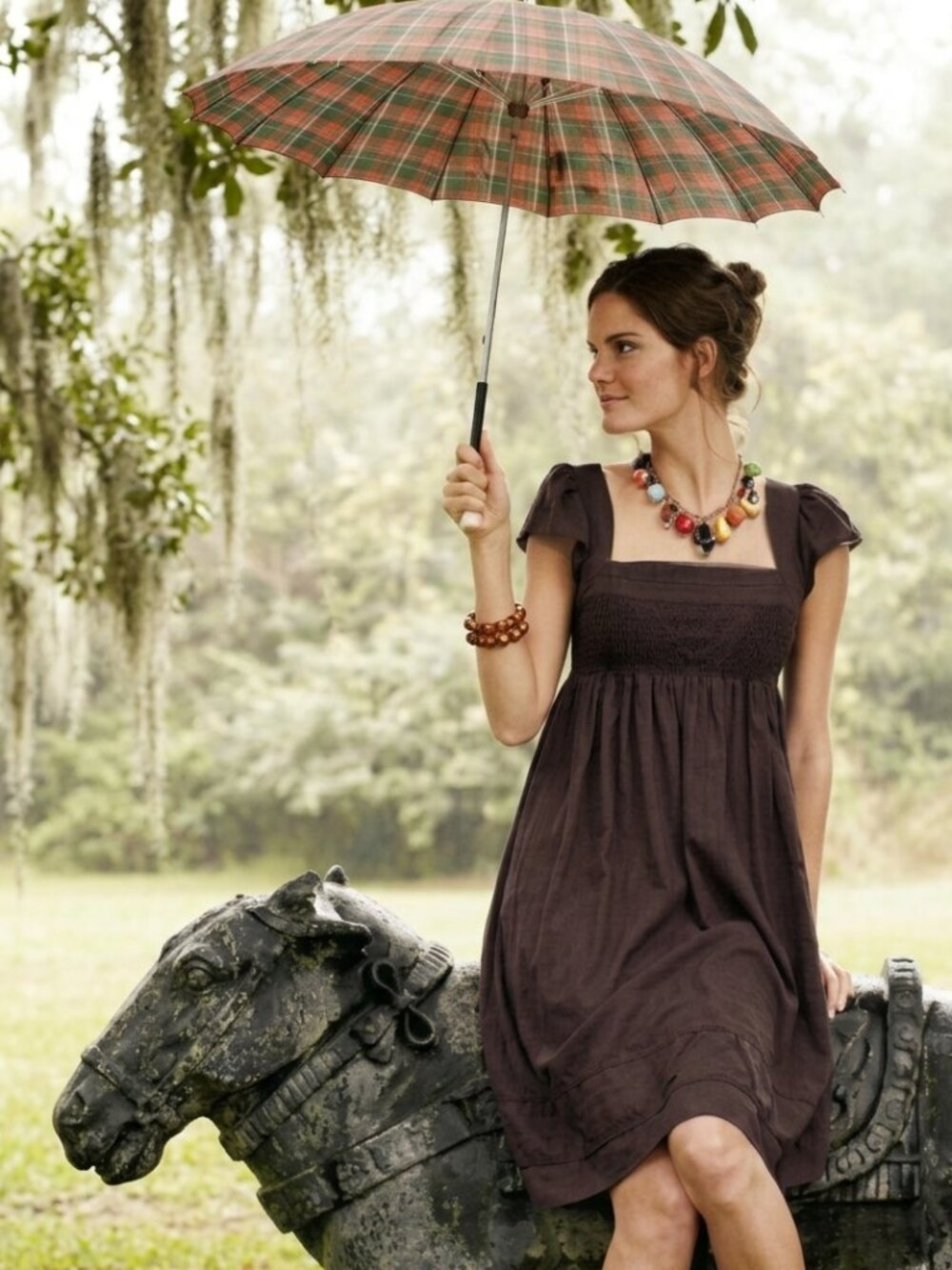 Anthropologie Size 0 Maeve Chocolate Brown Supreme Grace Cotton Babydoll Dress